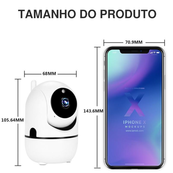 Mini Camera Ip Wifi Hd 720p Onvif Sensor Movimento Automático - Image 2