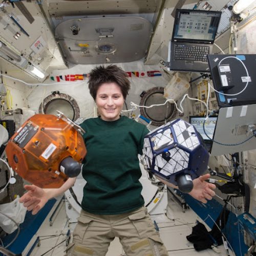 Video shows some of the day to day Samantha on board the ISS
